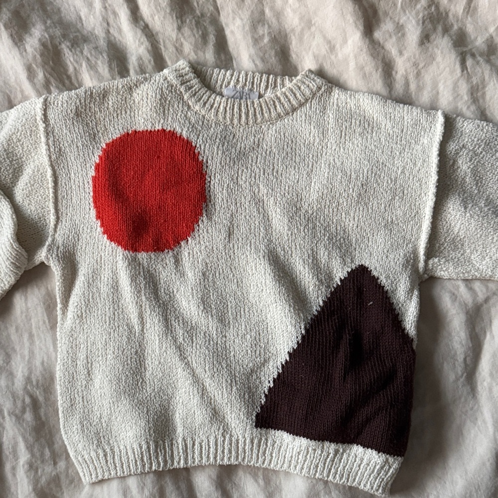 Zara color block sweater
